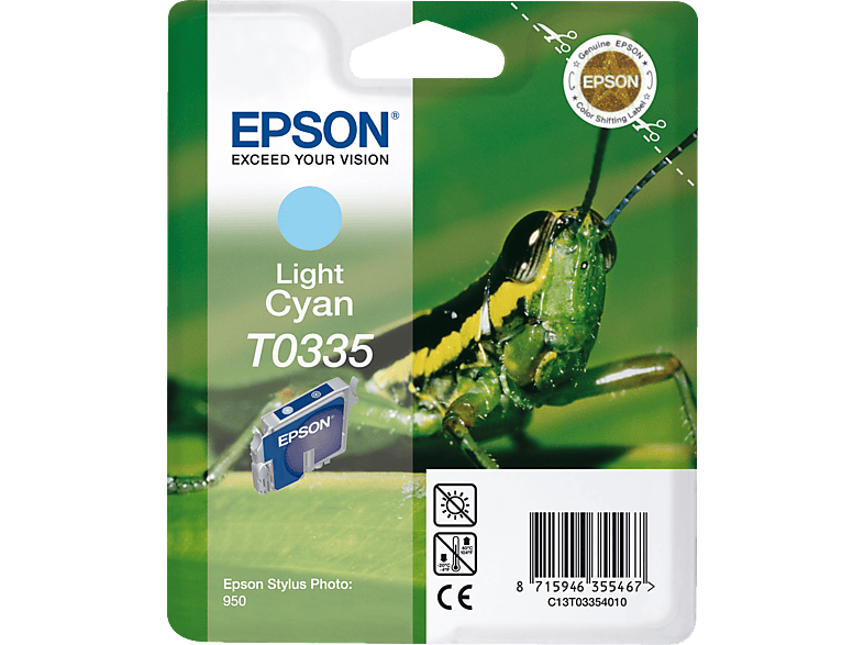 EPSON Original Tintenpatrone Light Cyan (C13T03354010)