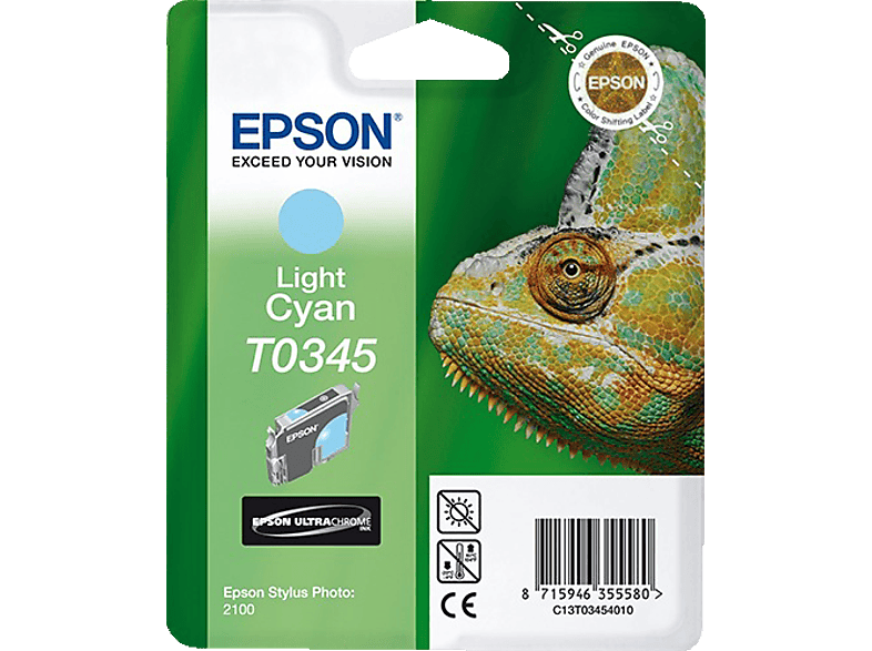 EPSON Original Tintenpatrone Light Cyan (C13T03454010)