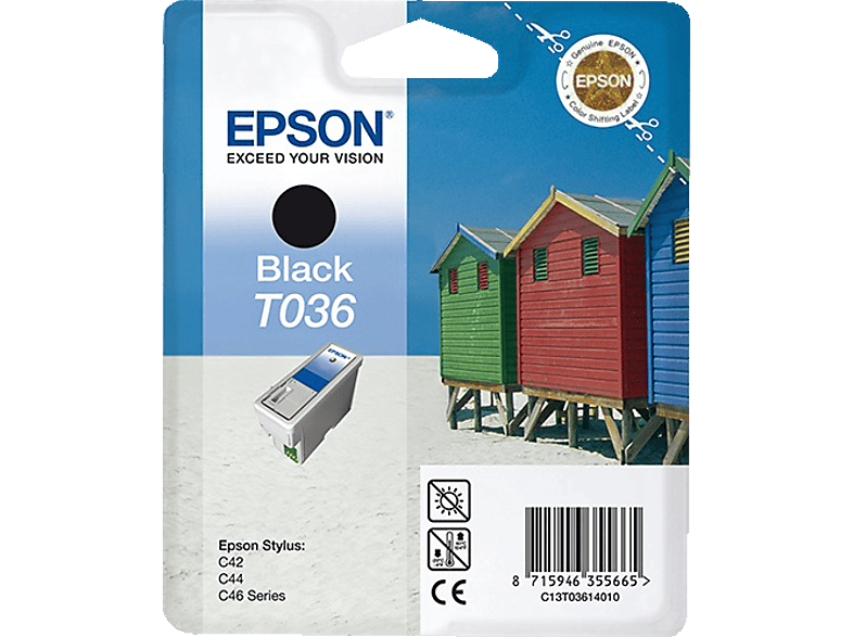 EPSON Original Tintenpatrone Schwarz (C13T03614010)