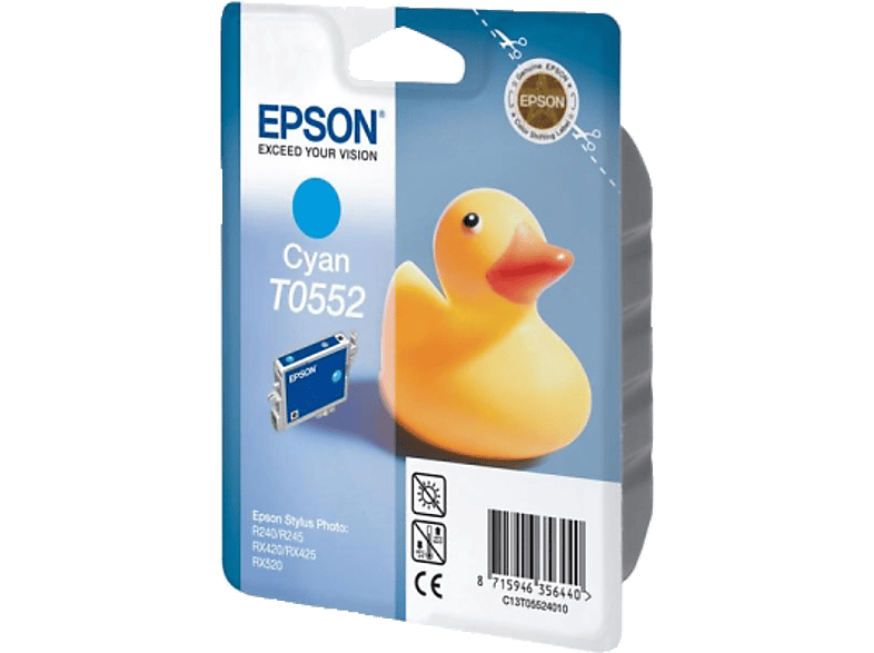 EPSON Original Tintenpatrone Cyan (C13T05524010)
