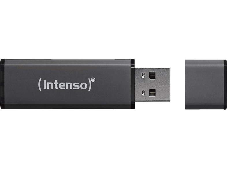 INTENSO Alu Line USB-Stick, 64 GB, 28 MB/s, Anthrazit