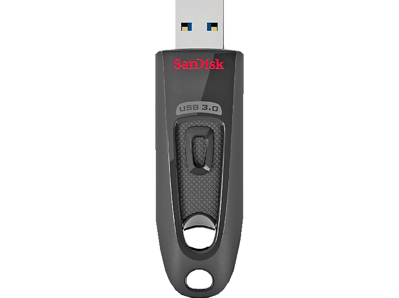 SANDISK Cruzer Ultra USB-Stick, 64 GB, 100 MB/s, Schwarz