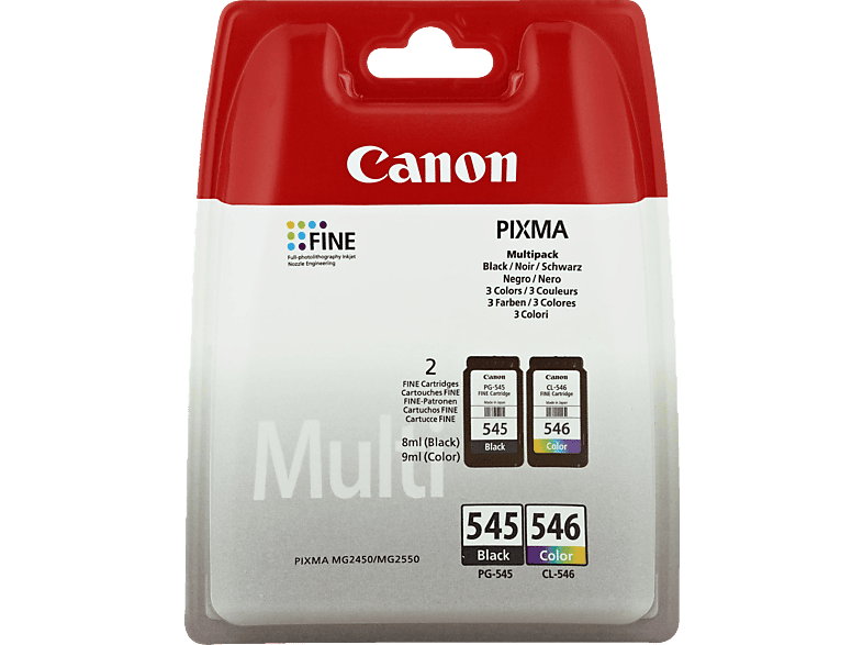 CANON PG-545 + CL-546 Tintenpatrone mehrfarbig (8287B005)