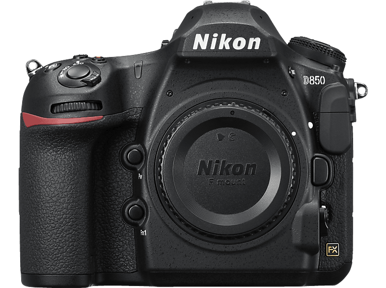 NIKON D850 Body Spiegelreflexkamera, 45,7 Megapixel, Touchscreen Display, WLAN, Schwarz