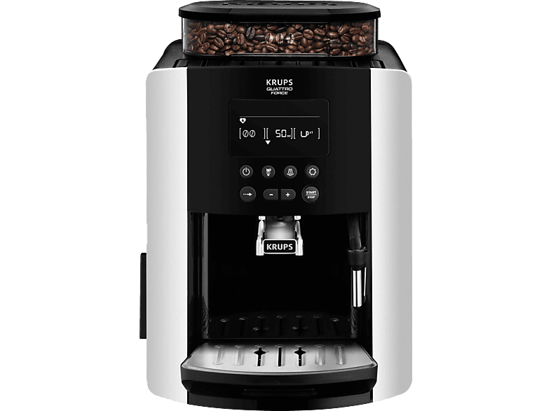 KRUPS EA8178 Arabica Display Quattro Force Kaffeevollautomat Schwarz/Carbon-Optik