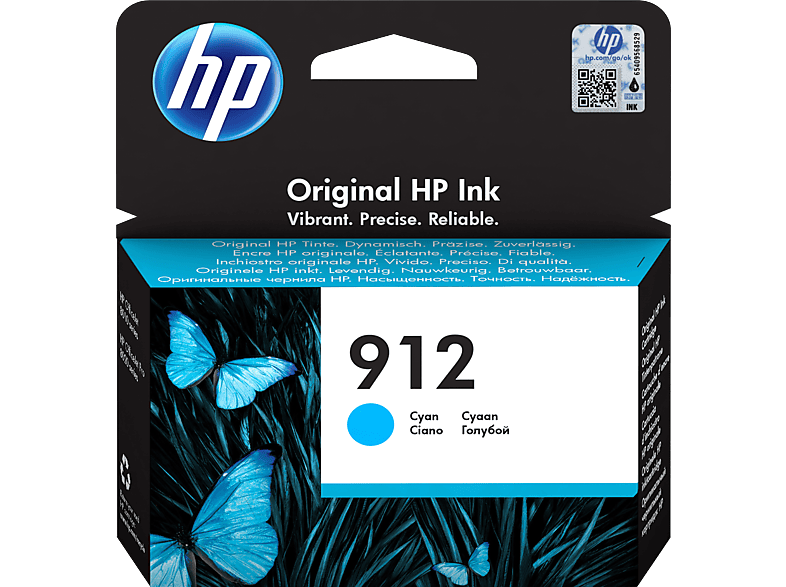 HP 912 Tintenpatrone Cyan (3YL77AE)