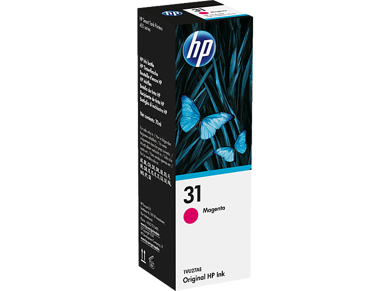 HP 31 Tintenpatrone Magenta (1VU27AE)