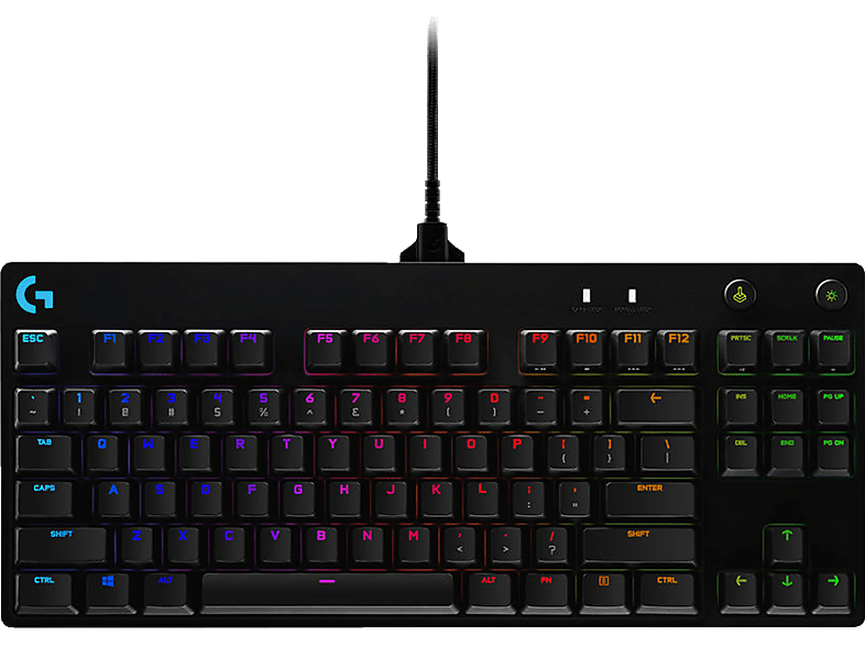 LOGITECH Clicky G Pro Mechanical, Gaming Tastatur, Mechanisch, Sonstiges, kabelgebunden, Schwarz