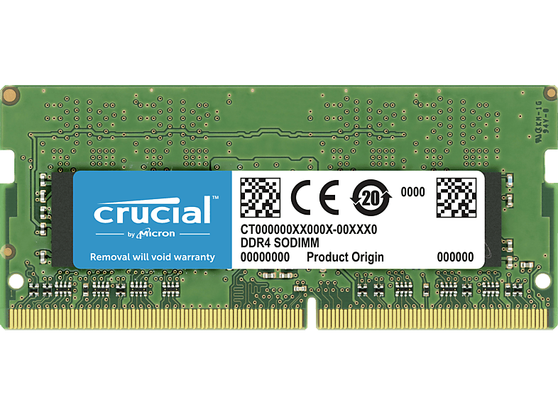 CRUCIAL DDR4 3200 MT/s SODIMM 260pin CL19 Notebook-Arbeitsspeicher 32 GB