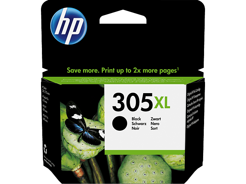 HP 305XL High Yield Original Ink Cartridge (3YM62AE) Tintenpatrone Schwarz