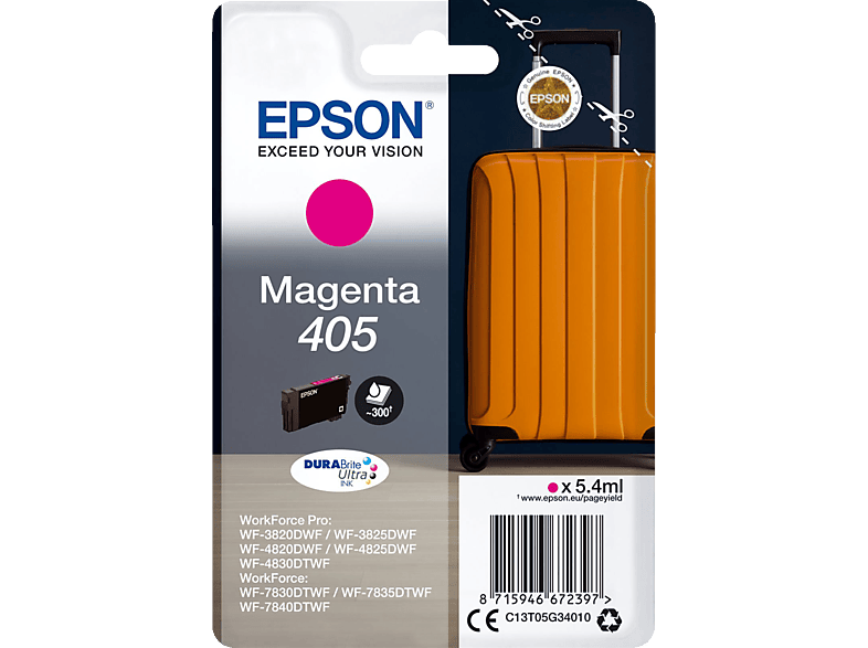 EPSON 405 Original Tintenpatrone Magenta (C13T05G34010)