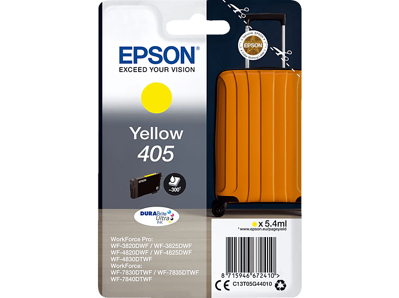 EPSON 405 Original Tintenpatrone Gelb (C13T05G44010)