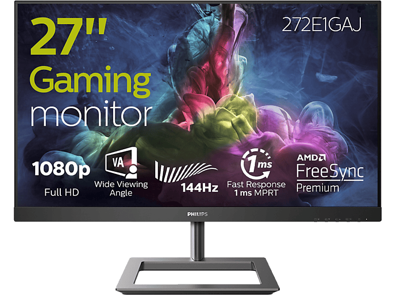 PHILIPS 272E1GAJ 27 Zoll Full-HD Gaming Monitor (1 ms Reaktionszeit, 144 Hz)