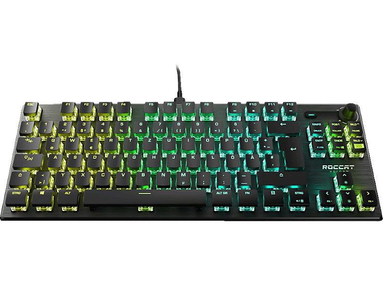 ROCCAT Vulcan TKL Pro, Gaming Tastatur, Mechanisch, kabelgebunden, Schwarz