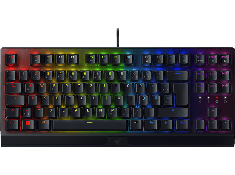 RAZER BlackWidow V3 Tenkeyless, Gaming Tastatur, Mechanisch, Razer Green, Kabellos und Kabelgebunden, Schwarz