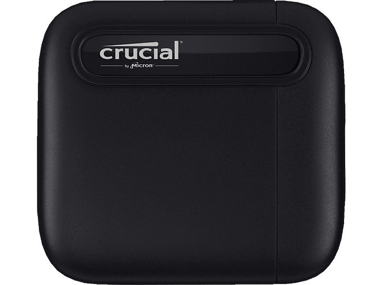 CRUCIAL portable X6 USB 3.1 Gen 2 Typ-C (10 GB/s) Festplatte, TB SSD, extern, Schwarz