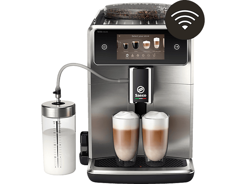 SAECO SM8785/00 Xelsis Deluxe Kaffeevollautomat Schwarz/Edelstahl