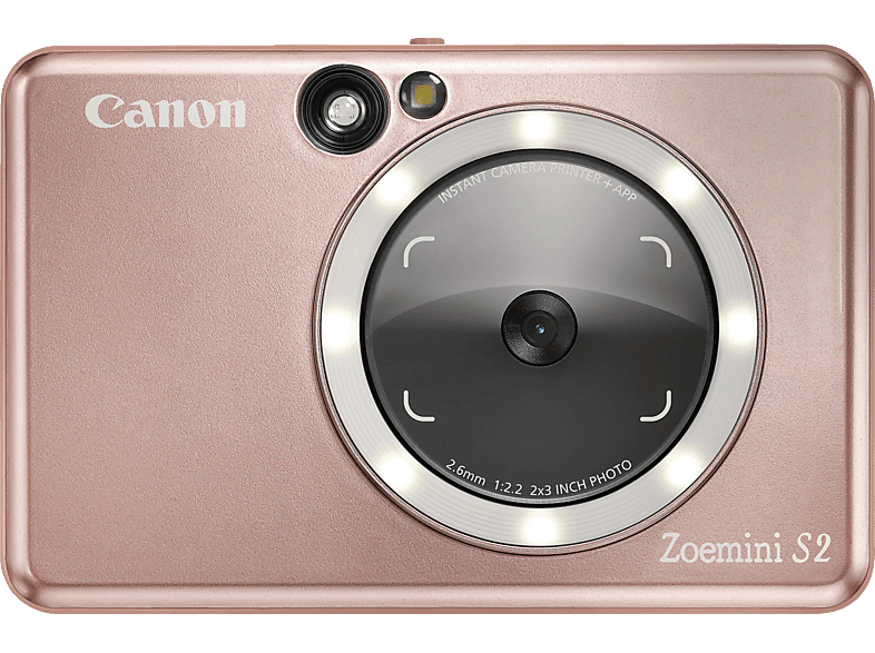 CANON Zoemini S2 Sofortbildkamera und Fotodrucker, Rosegold