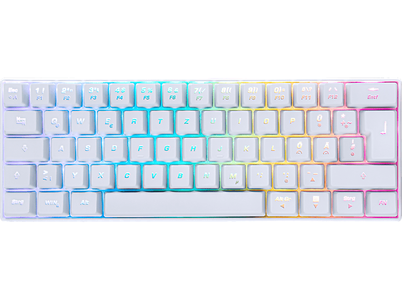 ISY IGK-5000-WT Mini Size, Gaming Tastatur , Mechanisch, kabelgebunden, Weiß