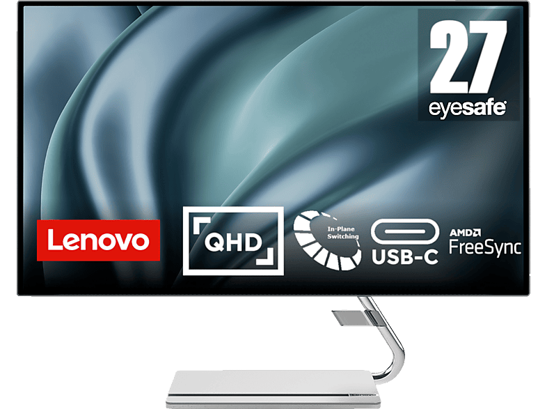 LENOVO Q27h-20 27 Zoll QHD Designer-Monitor (4 ms Reaktionszeit, 70 Hz)