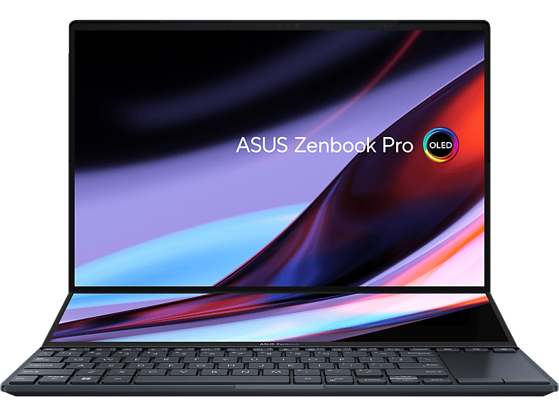 ASUS ZenBook Pro 14 Duo OLED UX8402VV-P1021W, Gaming Notebook mit 14,5 Zoll Display Touchscreen, Intel® Core™ i9 Prozessor, 32 GB RAM, 2 TB SSD, NVIDIA GeForce RTX 4060, Schwarz