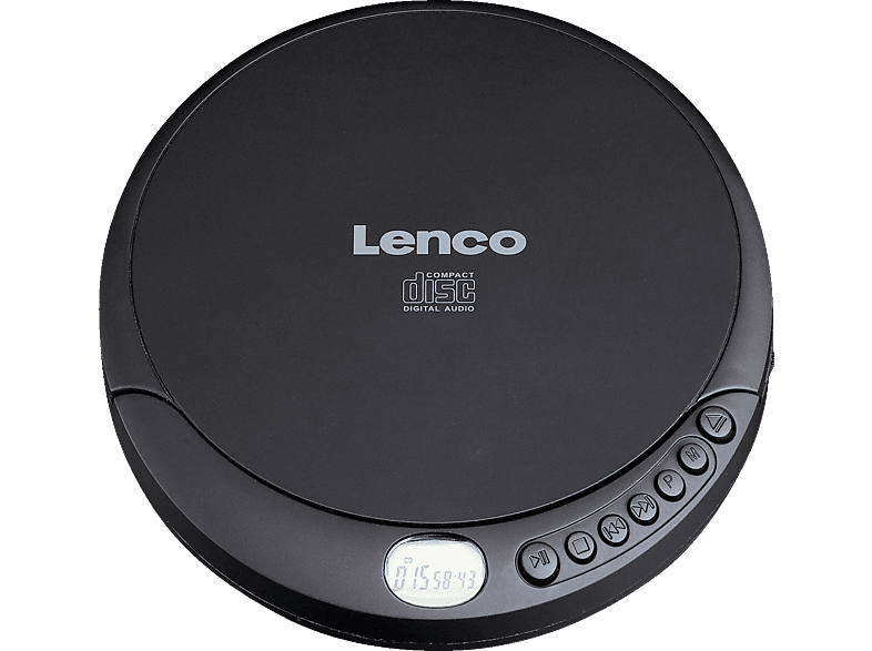 Tragbarer CD Player Discman Audio Anti-Shock LED MP3 CD-R USB AUX AKKU Kopfhörer 