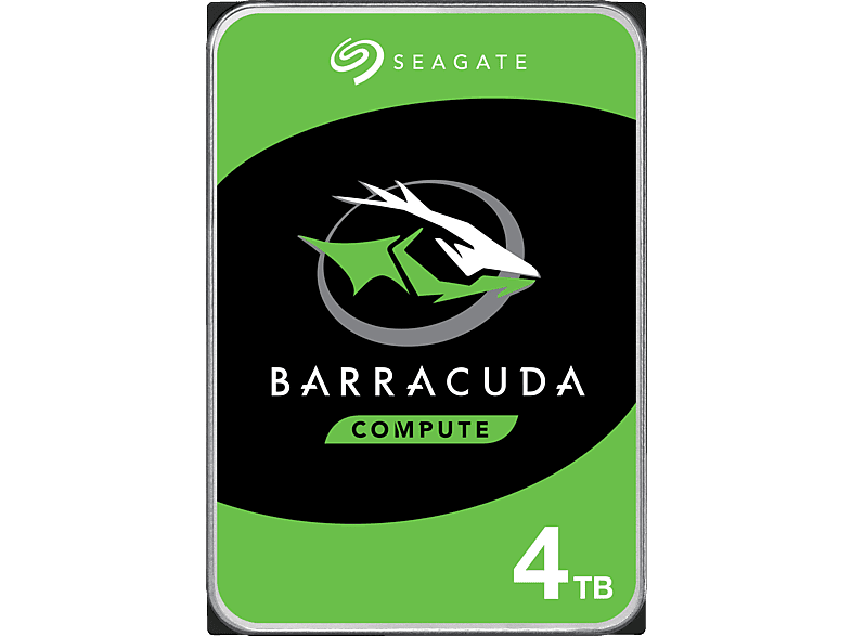 SEAGATE BarraCuda Festplatte Bulk, 4 TB HDD SATA 6 Gbps, 3,5 Zoll, intern