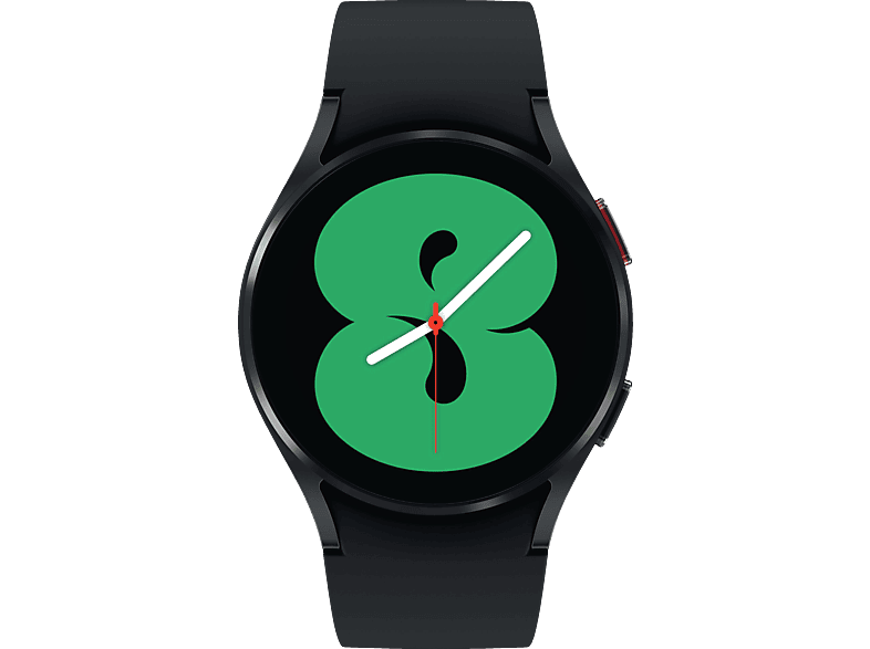 SAMSUNG Galaxy Watch4, BT, 40 mm Smartwatch Aluminum Fluorkautschuk, S / M, Black